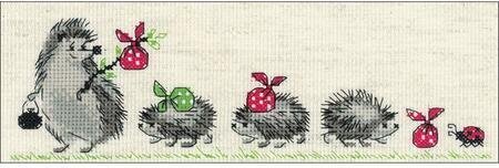 Hedgehogs - Cross Stitch Kit