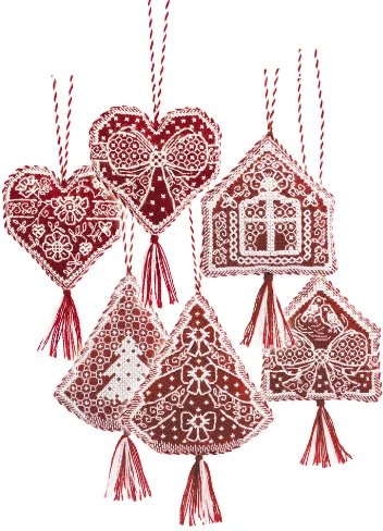 Christmas Ornaments Gingerbread - Cross Stitch Kit
