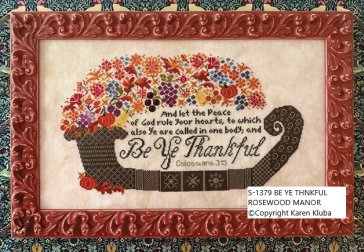 Be Ye Thankful - Thanksgiving Cross Stitch Pattern