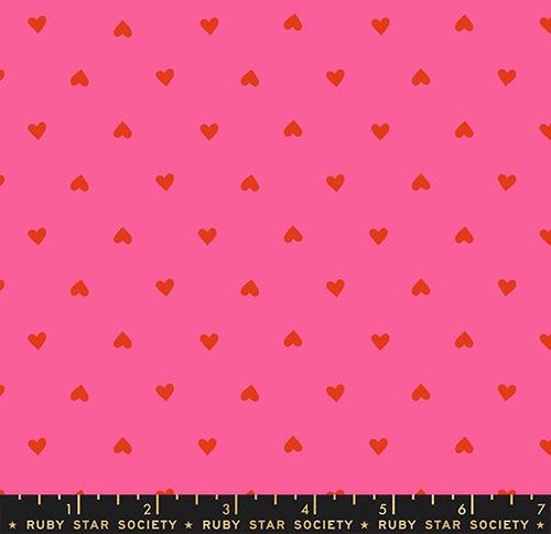 Sparkle Shopper Heart Playful - Quilt Fabric