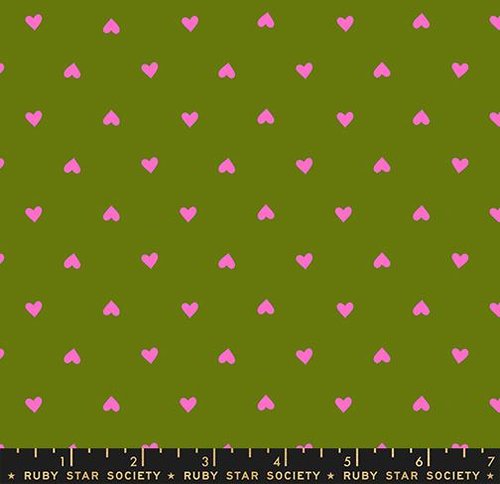 Sparkle Shopper Heart Sprout - Quilt Fabric