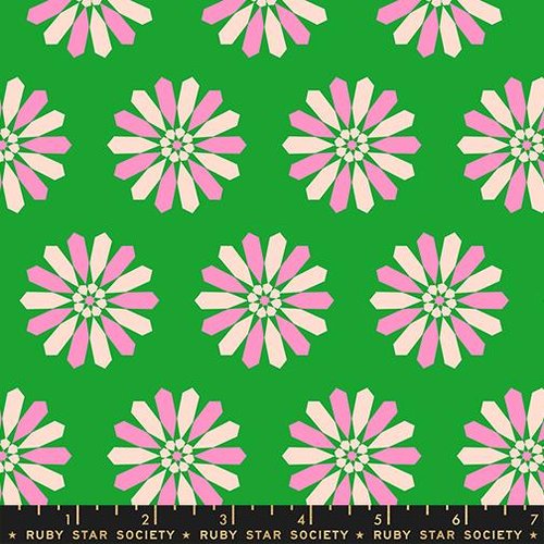 Sparkle Mart Pinwheel Deep Verdant - Quilt Fabric