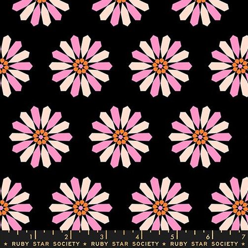 Sparkle Mart PInwheel Black - Quilt Fabric