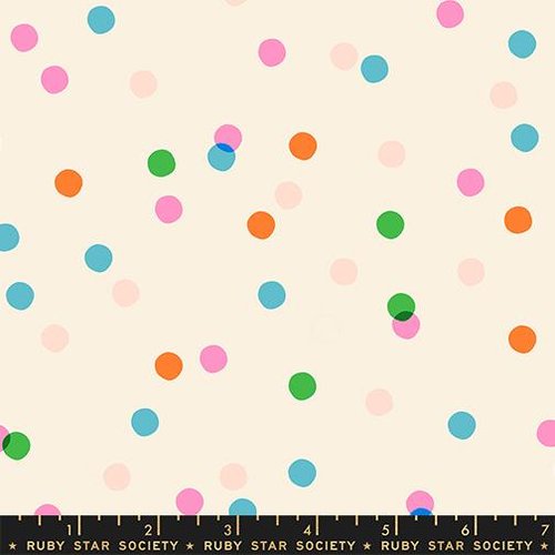 Sparkle Mart Dots Natural - Quilt Fabric