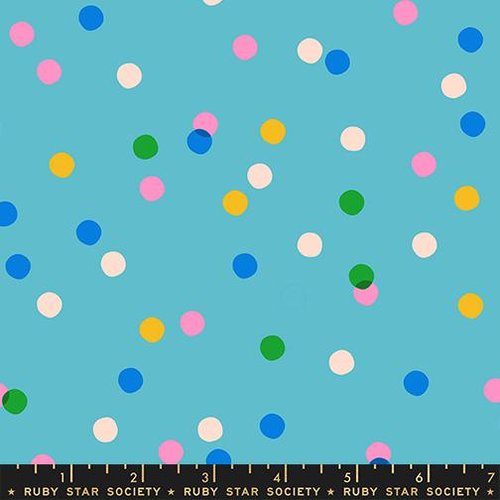 Sparkle Mart Dots Dark Turquoise - Quilt Fabric