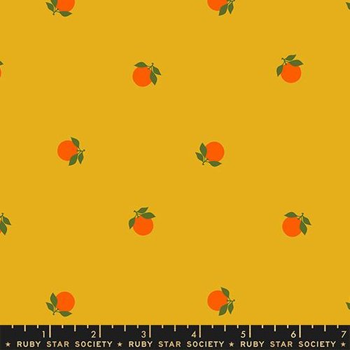 Sparkle Shopper Tangerine Goldenrod - Quilt Fabric