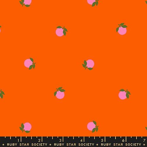 Sparkle Shopper Tangerine Florida - Quilt Fabric