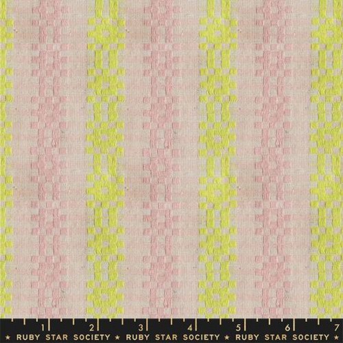 Lofi Loom Wovens Soft Pink Stripes - Quilt Fabric
