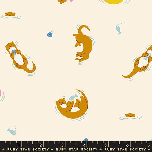 Float Otterly Natural - Quilt Fabric