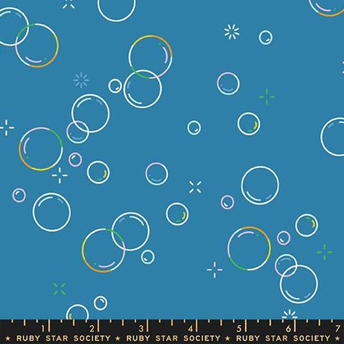 Float Bubbly Parachute Blue - Quilt Fabric