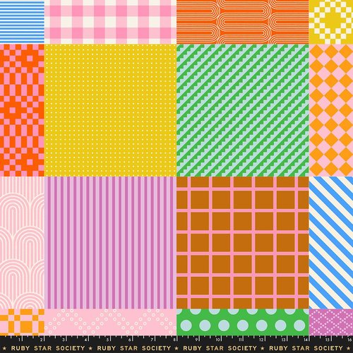 Float Sampler Cheater Posy - Quilt Fabric