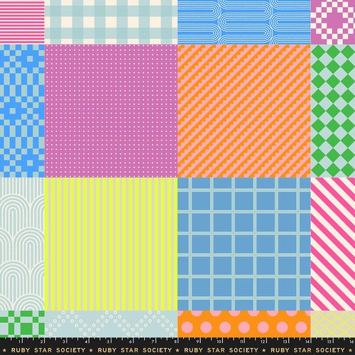 Float Sampler Cheater Lily Pad - Quilt Fabric