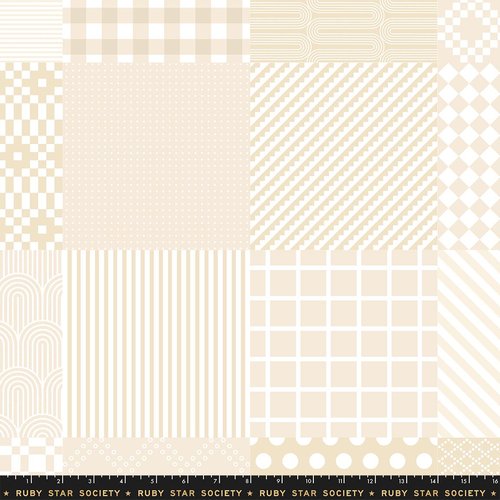 Float Sampler Cheater Parchment - Quilt Fabric