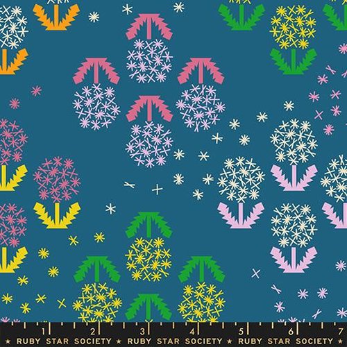 Float Wishes Canvas Teal - Quilt Fabric
