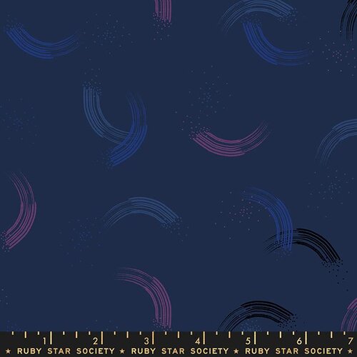 Twirl Navy - Quilt Fabric