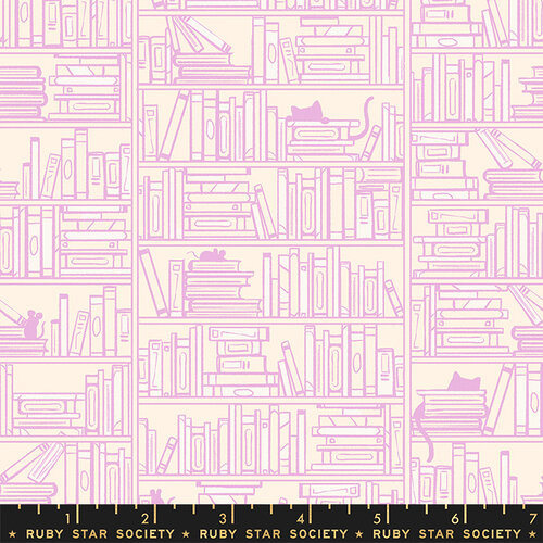 Reading Nook Macaron - Library Books - Quilt Fabric