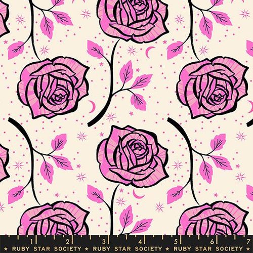 Ink Shop Rose Lipstick - Quilt Fabric