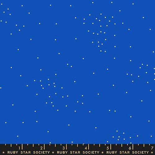 Ink Shop Dots Blue Ribbon - Quilt Fabric