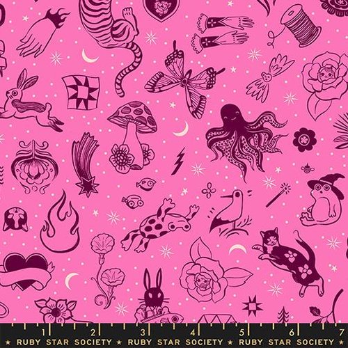 Ink Shop Tattoo Lipstick - Quilt Fabric