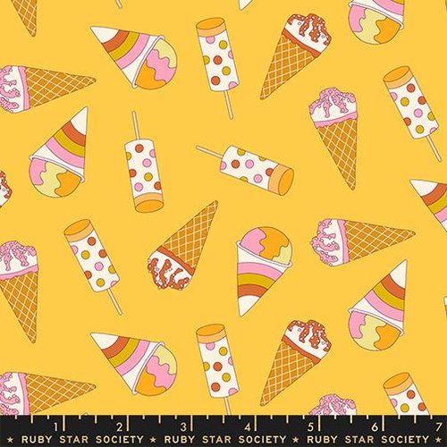 Sugar Cone 2 Treats Sunshine - Quilt Fabric