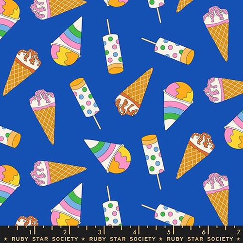 Sugar Cone 2 Treats Blue Ribbon - Quilt Fabric