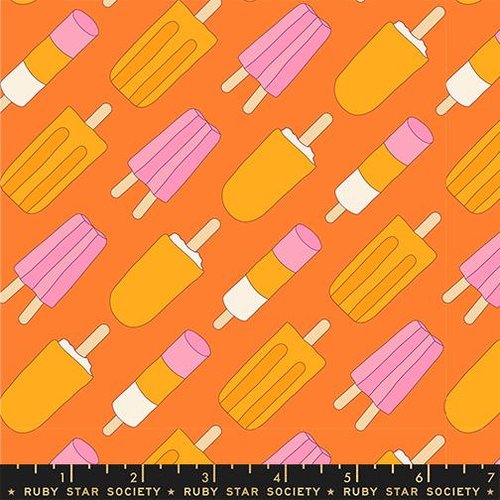 Sugar Cone 2 Popsicle Orange - Quilt Fabric