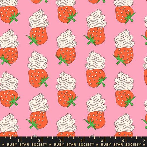 Sugar Cone 2 Berries Posy - Quilt Fabric