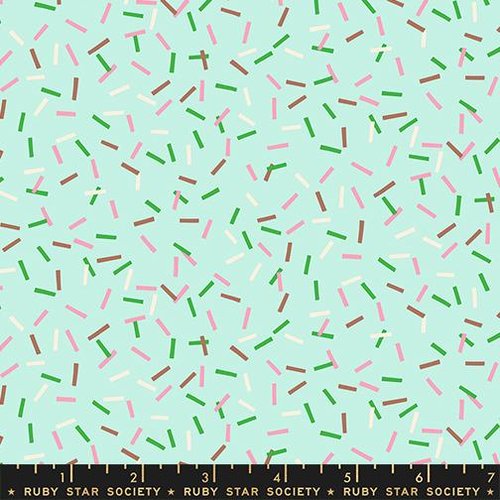 Sugar Cone 2 Sprinkles Mint - Quilt Fabric