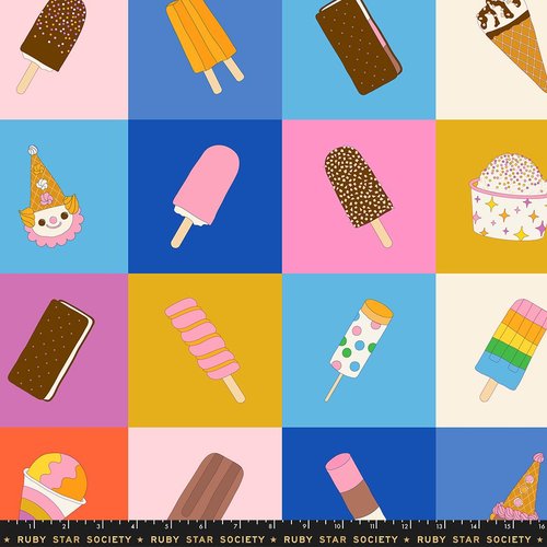 Sugar Cone 2 Panel Multi - Quilt Fabric