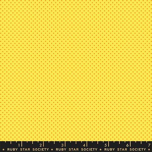 1 800 Calico Dots Chrome Yellow - Quilt Fabric