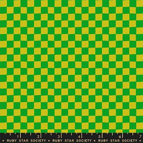 1 800 Calico Checkered Verdant - Quilt Fabric