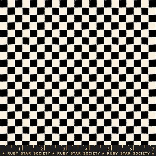 1 800 Calico Checkered Black - Quilt Fabric
