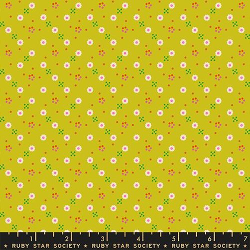 1 800 Calico Blossom Pistachio - Quilt Fabric