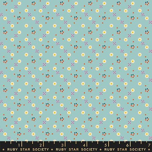 1 800 Calico Blossom Saltwater - Quilt Fabric