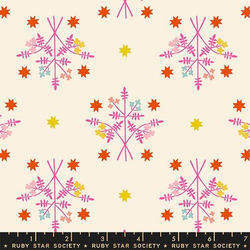 1 800 Calico Sprig Neon Pink - Quilt Fabric