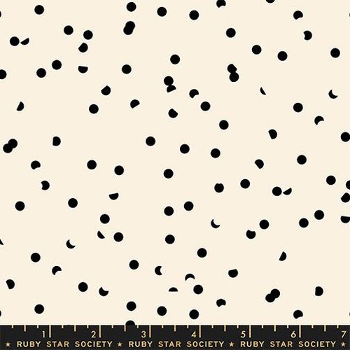 Sidekicks Black On Natural - Quilt Fabric