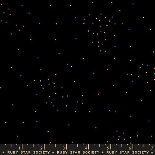 Sidekicks Multi-Color On Black - Quilt Fabric
