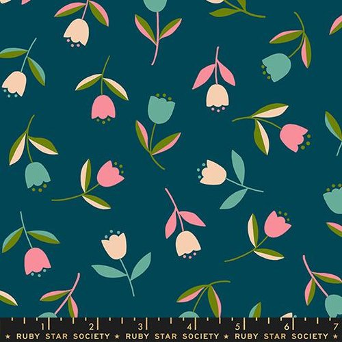 Corsage Tulips Galaxy - Quilt Fabric