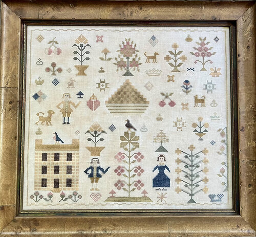 Milady's Courting Conundrum Muted - Cross Stitch Pattern