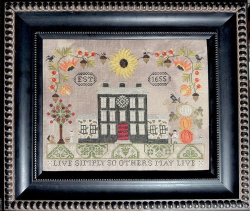 Live Simply - Cross Stitch Pattern