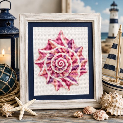 Conch Shell - Cross Stitch Pattern