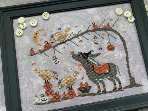 Halloween Chicken and Waffles - Cross Stitch Pattern