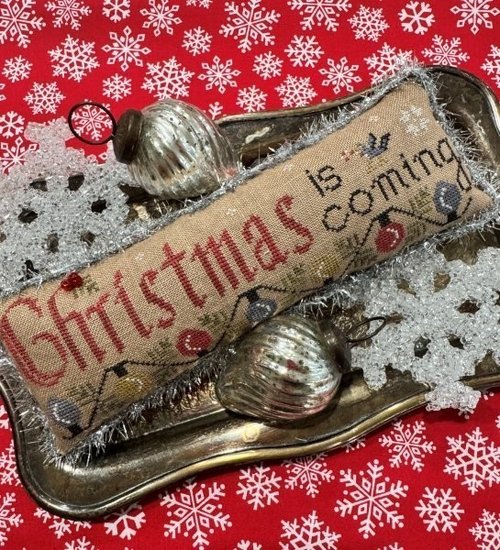 Christmas is Coming Pinkeep - Cross Stitch Pattern