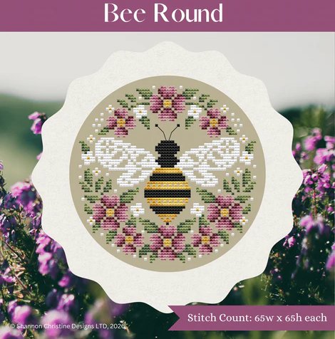 Bee Round - Cross Stitch Pattern