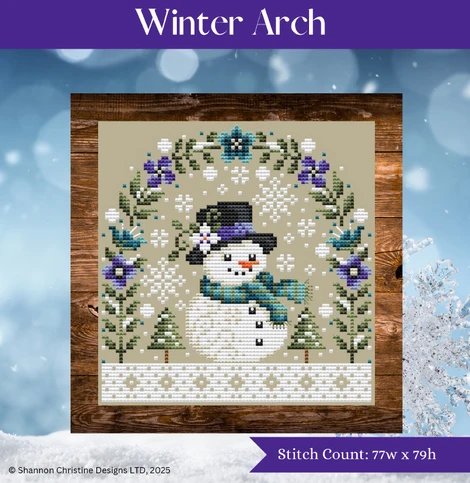 Winter Arch - Christmas Cross Stitch Pattern