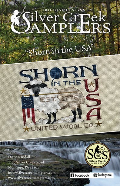 Shorn in the USA - Patriotic Cross Stitch Pattern