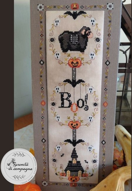 Boo! - Halloween Cross Stitch Pattern