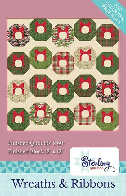Wreaths and Ribbons - Christmas Quilt Pattern