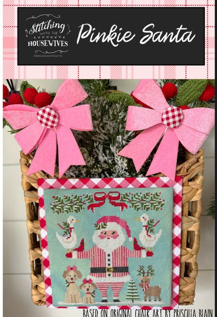 Pinkie Santa - Christmas Cross Stitch Pattern