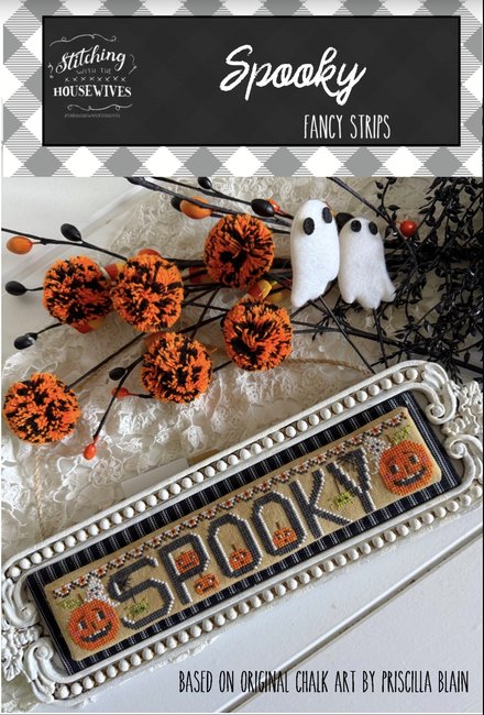 Fancy Strips: Spooky - Halloween Cross Stitch Pattern